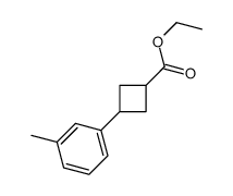 ethyl 3-(3-methylphenyl)cyclobutane-1-carboxylate