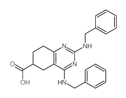 2,4-bis(benzylamino)-5,6,7,8-tetrahydroquinazoline-6-carboxylic acid