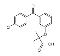 2-[3-(4-chlorobenzoyl)phenoxy]-2-methylpropanoic acid