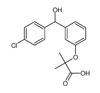 2-[3-[(4-chlorophenyl)-hydroxymethyl]phenoxy]-2-methylpropanoic acid