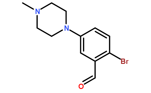 2-溴-5-(4-甲基哌嗪-1-基)苯甲醛