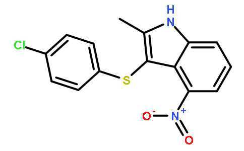 3-(4-氯苯基磺酰基)-2-甲基-4-硝基-1H-吲哚