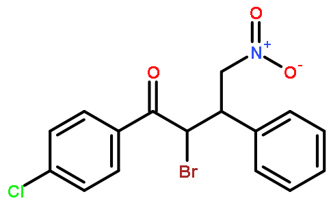 2-bromo-1-(4-chlorophenyl)-4-nitro-3-phenylbutan-1-one