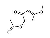 (4-methoxy-2-oxocyclopent-3-en-1-yl) acetate