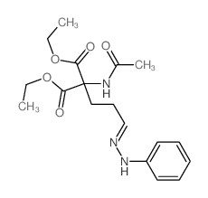 diethyl 2-acetamido-2-[3-(phenylhydrazinylidene)propyl]propanedioate