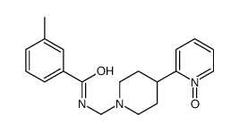 3-methyl-N-[[4-(1-oxidopyridin-1-ium-2-yl)piperidin-1-yl]methyl]benzamide