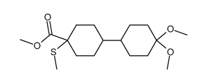 methyl 4',4'-dimethoxy-4-(methylthio)-[1,1'-bi(cyclohexane)]-4-carboxylate