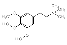 trimethyl-[2-(3,4,5-trimethoxyphenyl)ethyl]azanium