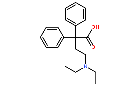 4-(diethylamino)-2,2-diphenylbutanoic acid