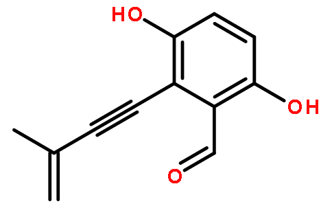 3,6-二羟基-2-(3-甲基-3-丁烯-1-炔-1-基)苯甲醛