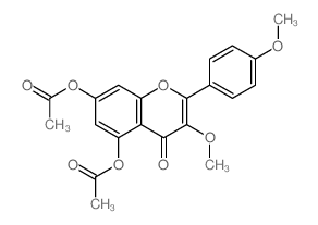 [5-acetyloxy-3-methoxy-2-(4-methoxyphenyl)-4-oxochromen-7-yl] acetate