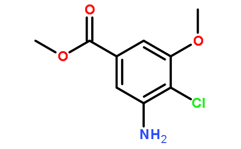 甲基 3-氨基-4-氯-5-甲氧基苯羧酸