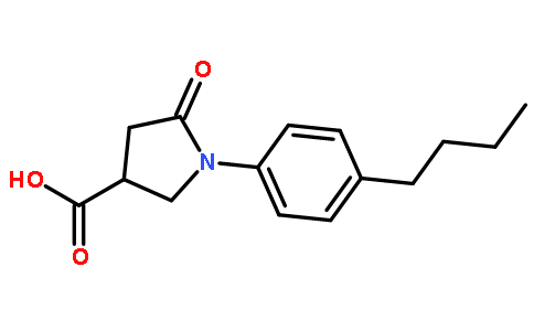 1-(4-丁基-苯基)-5-氧代-吡咯烷-3-甲酸