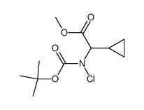 methyl 2-((tert-butoxycarbonyl)chloroamino)-2-cyclopropylacetate