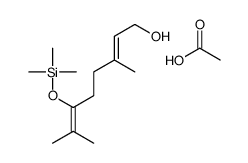 acetic acid,3,7-dimethyl-6-trimethylsilyloxyocta-2,6-dien-1-ol
