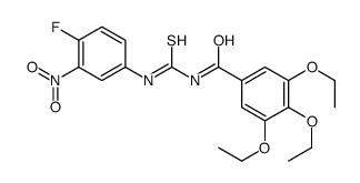 3,4,5-triethoxy-N-[(4-fluoro-3-nitrophenyl)carbamothioyl]benzamide