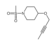 4-but-2-ynoxy-1-methylsulfonylpiperidine