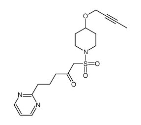 1-(4-but-2-ynoxypiperidin-1-yl)sulfonyl-5-pyrimidin-2-ylpentan-2-one