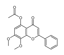 (7,8-dimethoxy-4-oxo-2-phenylchromen-5-yl) acetate
