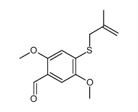 2,5-dimethoxy-4-(2-methylprop-2-enylsulfanyl)benzaldehyde