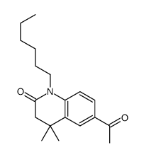 6-acetyl-1-hexyl-4,4-dimethyl-3H-quinolin-2-one