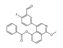 [4-(4-fluoro-3-formylphenyl)-1-methoxyisoquinolin-5-yl] benzoate