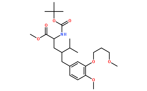 (αS,γS)- α-[[(叔丁氧基)羰基]氨基]-4-甲氧基-3-(3-甲氧基丙氧基)- γ-异丙基苯戊酸甲酯