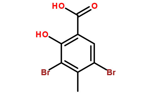 3,5-dibromo-2-hydroxy-4-methylbenzoic acid