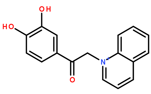 1-(3,4-dihydroxyphenyl)-2-quinolin-1-ium-1-ylethanone