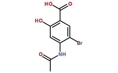 4-acetamido-5-bromo-2-hydroxybenzoic acid