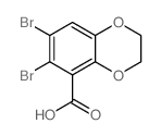 6,7-dibromo-2,3-dihydro-1,4-benzodioxine-5-carboxylic acid