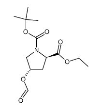 N-(tert-butoxycarbonyl)-trans-4-formyloxy-D-proline ethyl ester