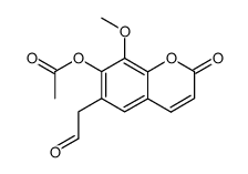 7-Acetoxy-6-(formylmethyl)-8-methoxycoumarin