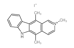 6H-Pyrido[4,3-b]carbazolium, 2,5,11-trimethyl-,iodide