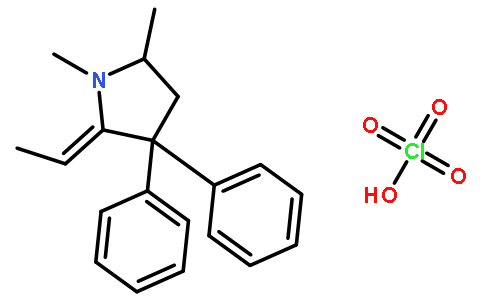 2-亚乙基-1,5-二甲基-3,3-二苯基吡咯烷高氯酸酯