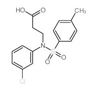 3-(3-chloro-N-(4-methylphenyl)sulfonylanilino)propanoic acid