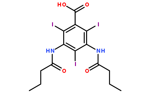 3,5-二(丁酰基氨基)-2,4,6-三碘苯甲酸