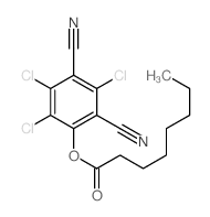 (2,3,5-trichloro-4,6-dicyanophenyl) octanoate