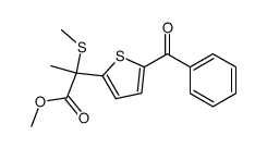 methyl α-methylthio-α-(5-benzoyl-2-thienyl)propionate
