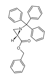 benzyl (-)-(2S)-1-trityl-aziridine-2-carboxylate