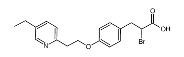 2-bromo-3-{4-[2-(5-ethylpyridin-2-yl)ethoxy]phenyl}propionic acid
