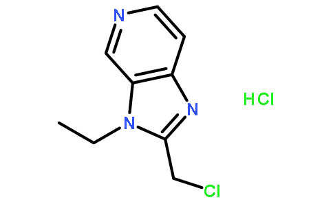 2-(氯甲基)-3-乙基-3H-咪唑并4,5-c吡啶盐酸盐