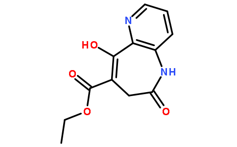 6,7-二氢-9-羟基-6-氧代-5H-吡啶并[3,2-b]氮杂卓-8-羧酸乙酯