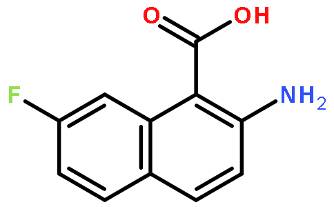 2-氨基-7-氟-1-萘甲酸