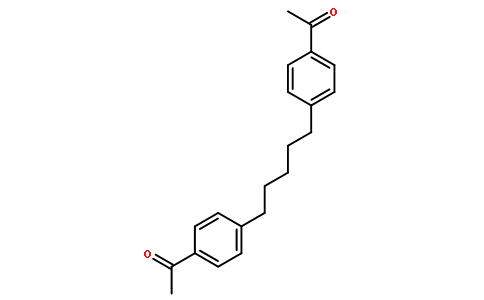 1-[4-[5-(4-acetylphenyl)pentyl]phenyl]ethanone