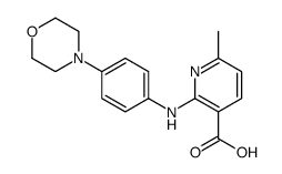 6-methyl-2-(4-morpholin-4-ylanilino)pyridine-3-carboxylic acid
