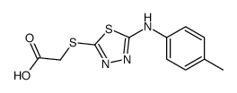 2-[[5-(4-methylanilino)-1,3,4-thiadiazol-2-yl]sulfanyl]acetic acid