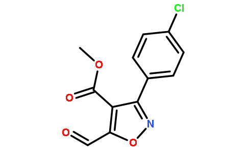 3-(4-氯苯基)-5-甲酰基异噁唑-4-羧酸甲酯