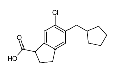 6-chloro-5-(cyclopentylmethyl)-2,3-dihydro-1H-indene-1-carboxylic acid
