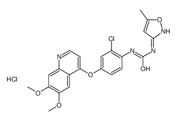 1-[2-chloro-4-(6,7-dimethoxyquinolin-4-yl)oxyphenyl]-3-(5-methyl-1,2-oxazol-3-yl)urea,hydrochloride